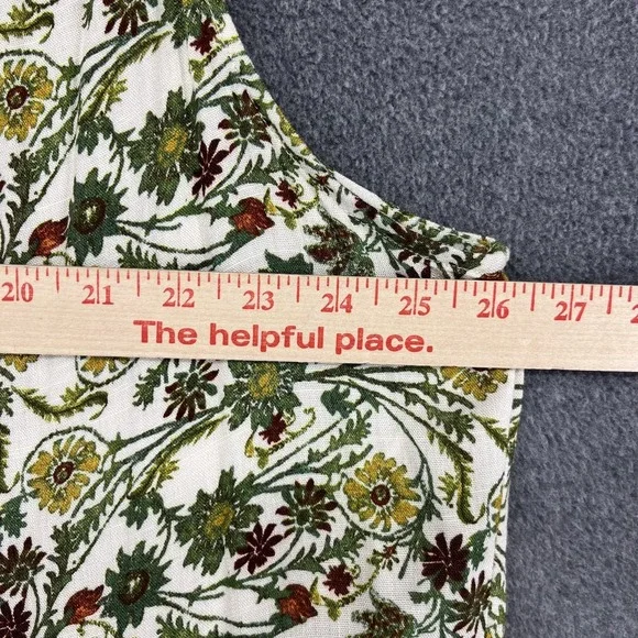 Max Studio Maxi Dress Plus 3X Sleeveless Tiered Floral Green Beach cottage $168 - Picture 6 of 13